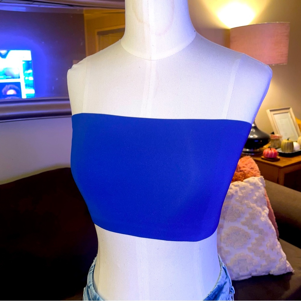 Free People Bandeau. Size Small. NWT. Blue Bandeau